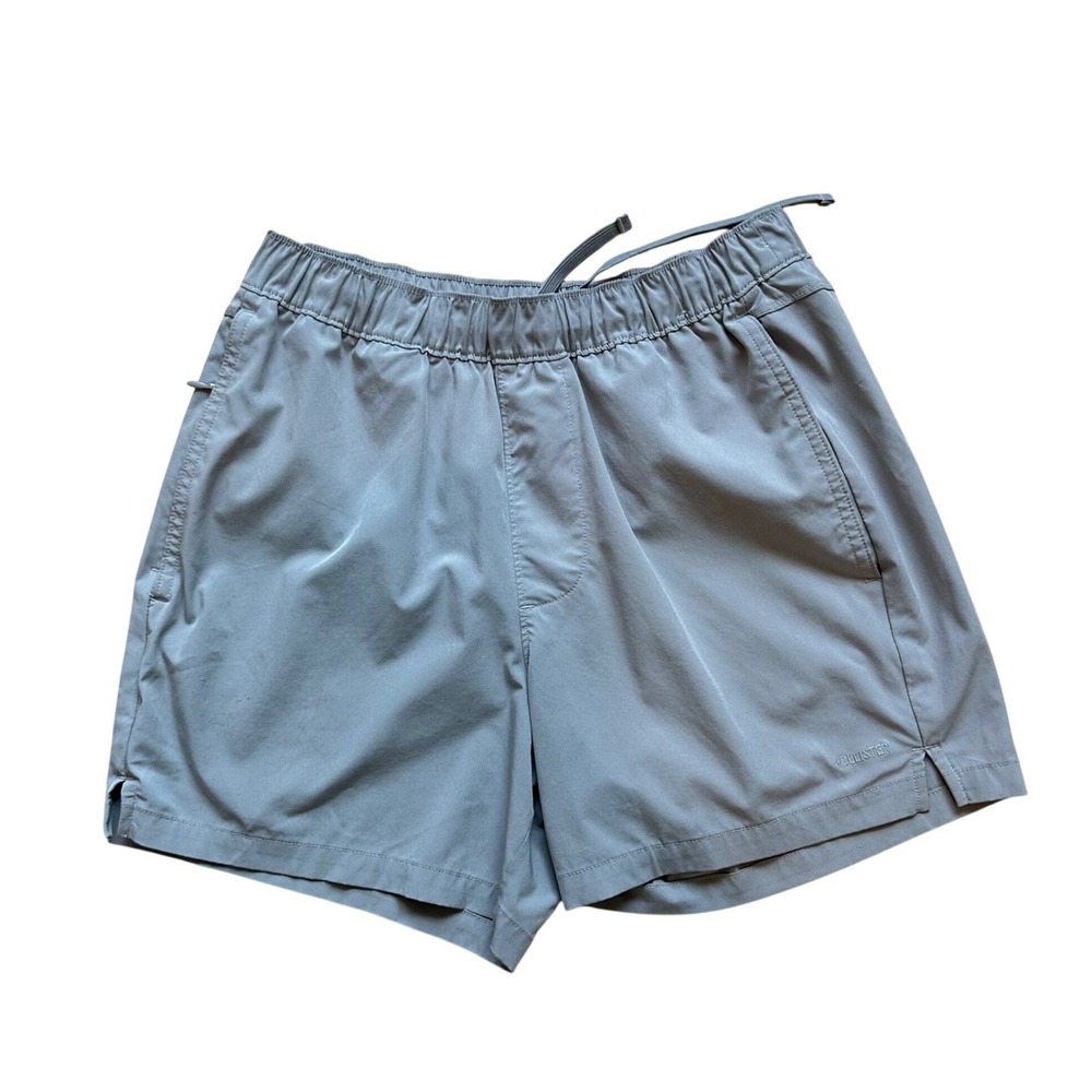 Hollister Active Shorts Mens Athletic Gorpcore Small Gray Polyester Spandex